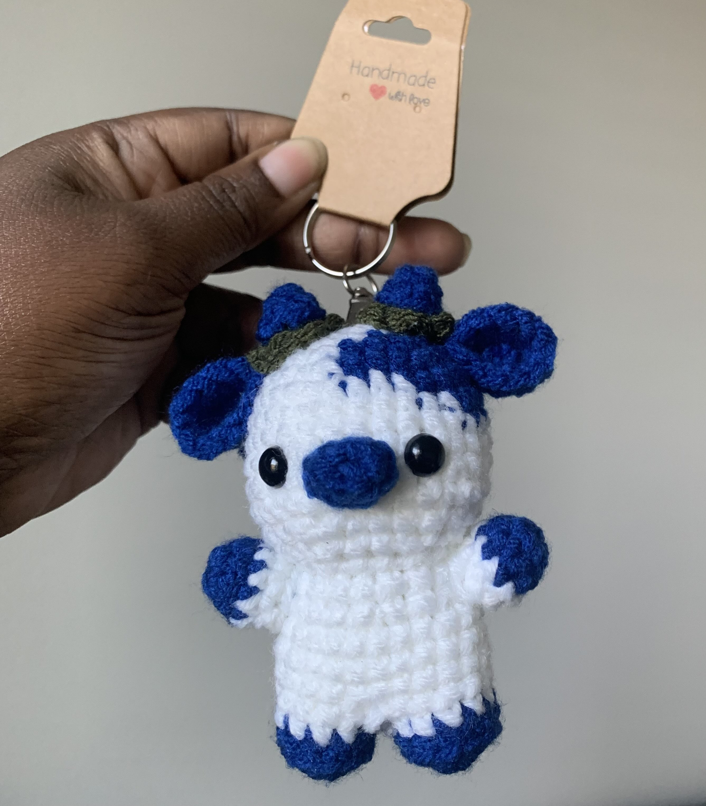 Blueberry Cow Keychains/ Bag Charms